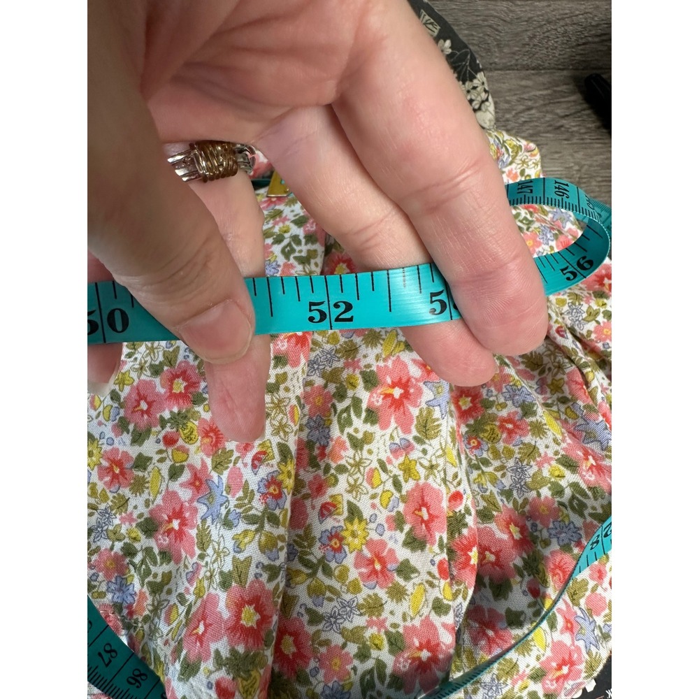 Natural Life Maxi Dress XL Floral Black Pink Boho Artsy Cottagecore Lightweight - Picture 11 of 12